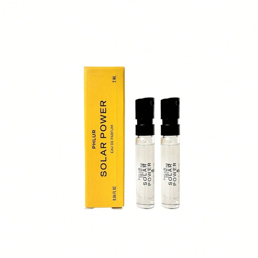 LocalPHLUR Solar Power Eau De Parfum EDP Perfume Spray 0.06 Oz/ 2 ML-Travel Size Perfume Fragrance - Fruity Floral Perfume With Bergamot, Orange, Driftwood & Solar Musk