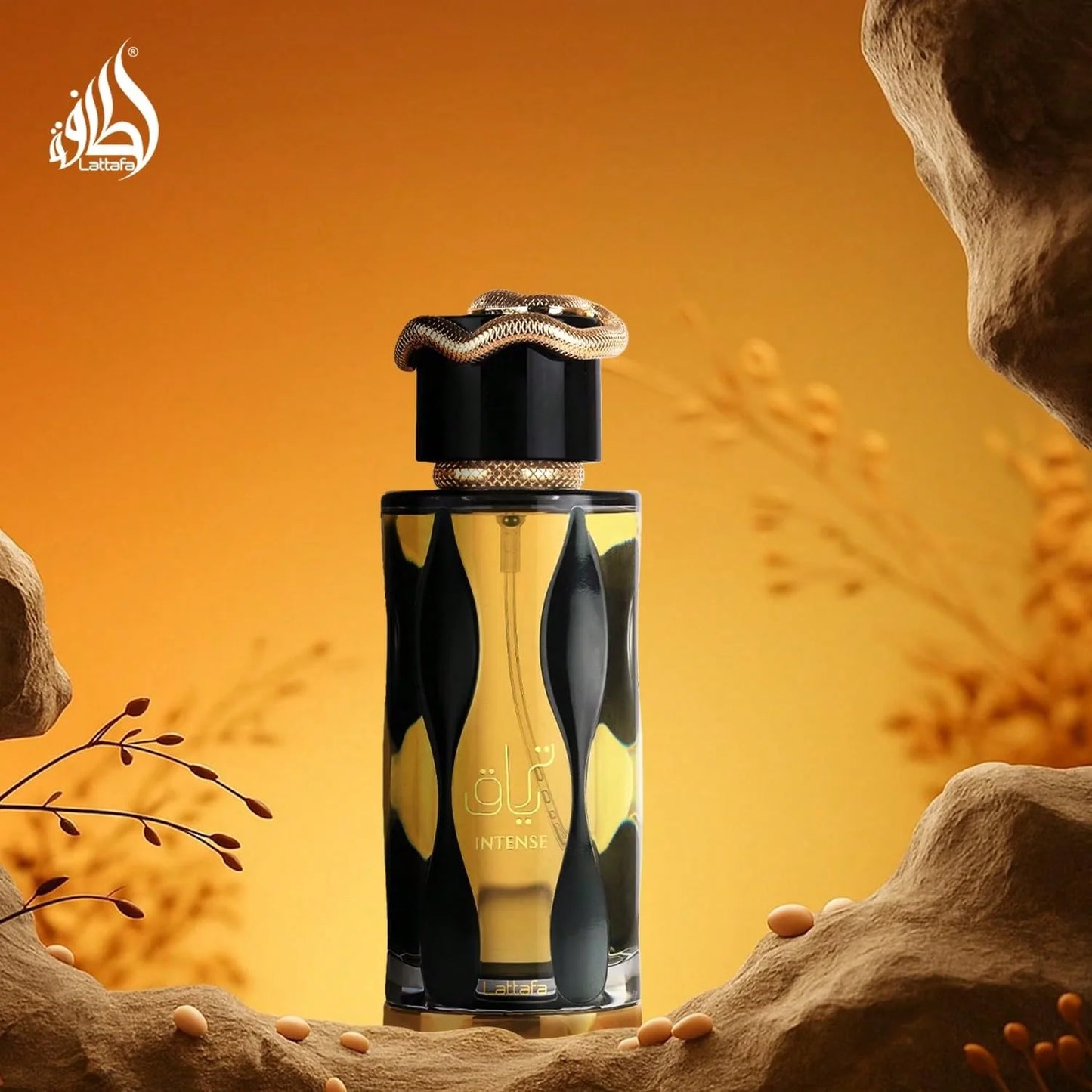 LocalLattafa Teriaq Intense Eau De Parfum For Unisex – 3.4 Fl. Oz | Warm Spicy Amber Sweet Scent, Bold Long-Lasting Fragrance