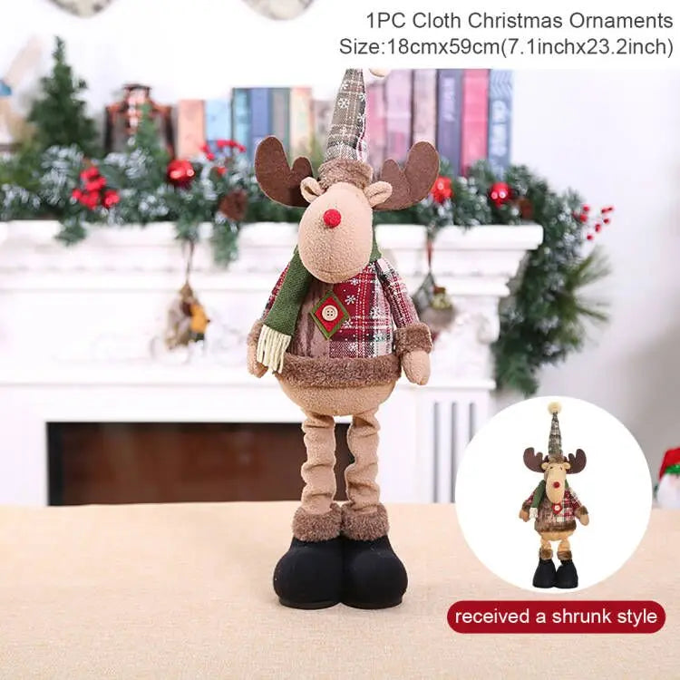 Telescopic Christmas Doll Holiday Decoration