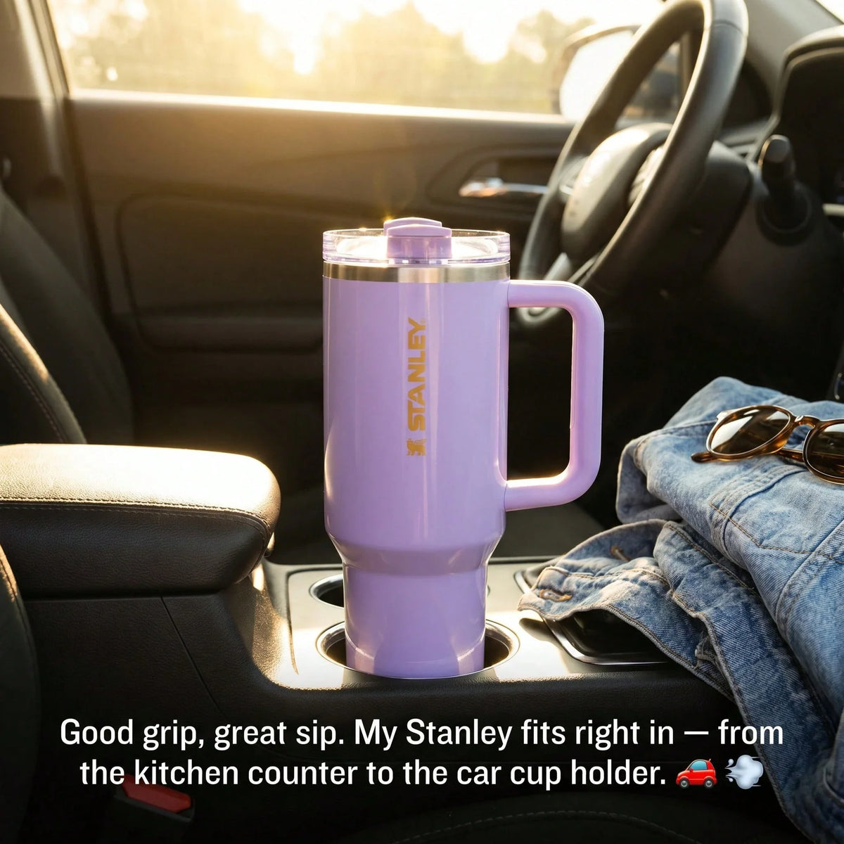 STANLEYE 40oz Lilac Purple Tumbler