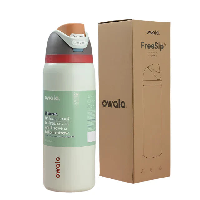Owala FreeSip Black and White
