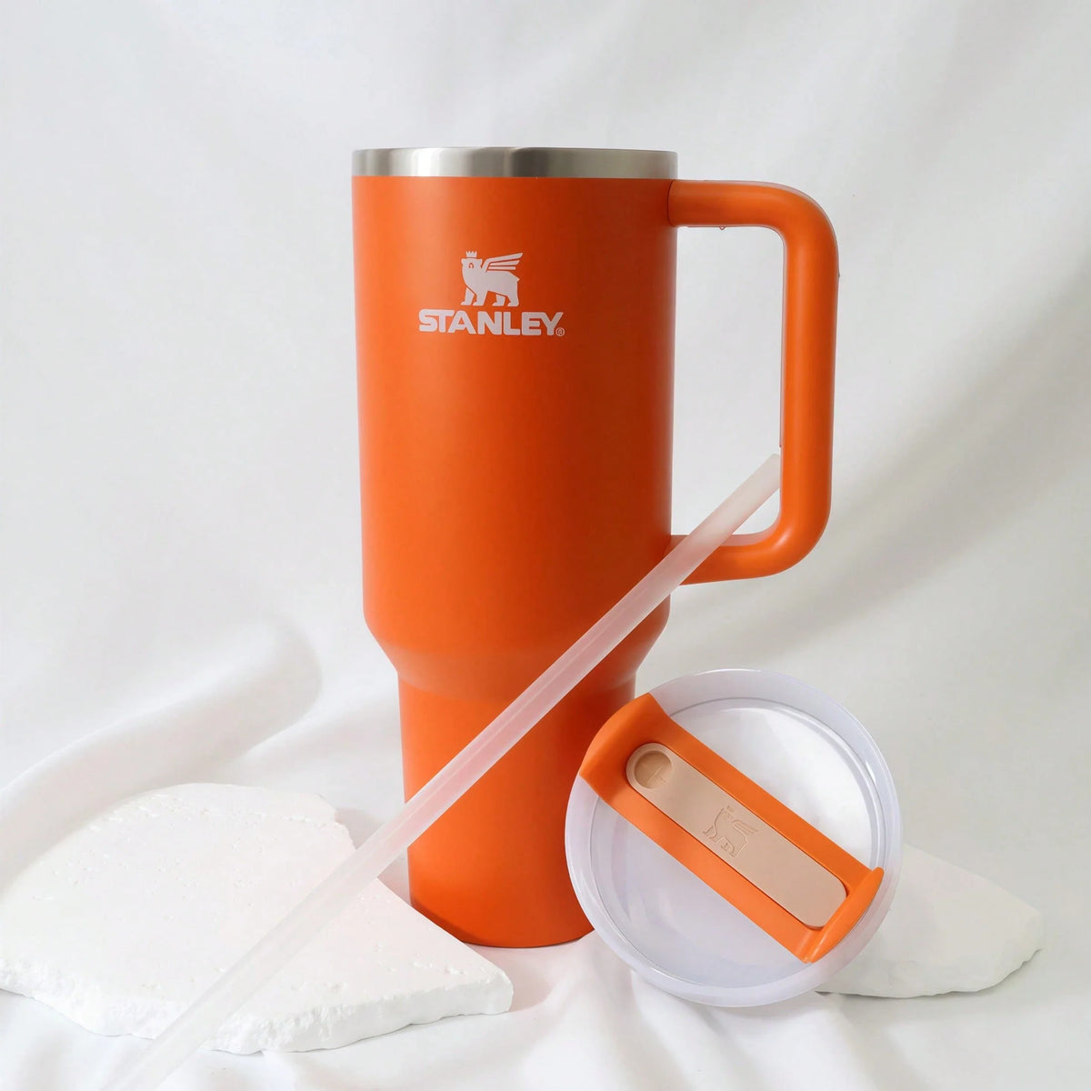 Stanley 40oz Matte Orange Tumbler