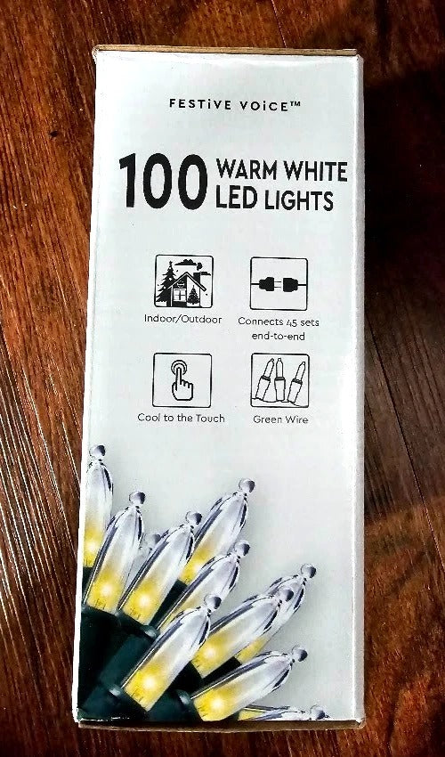 Warm White LED Christmas Lights