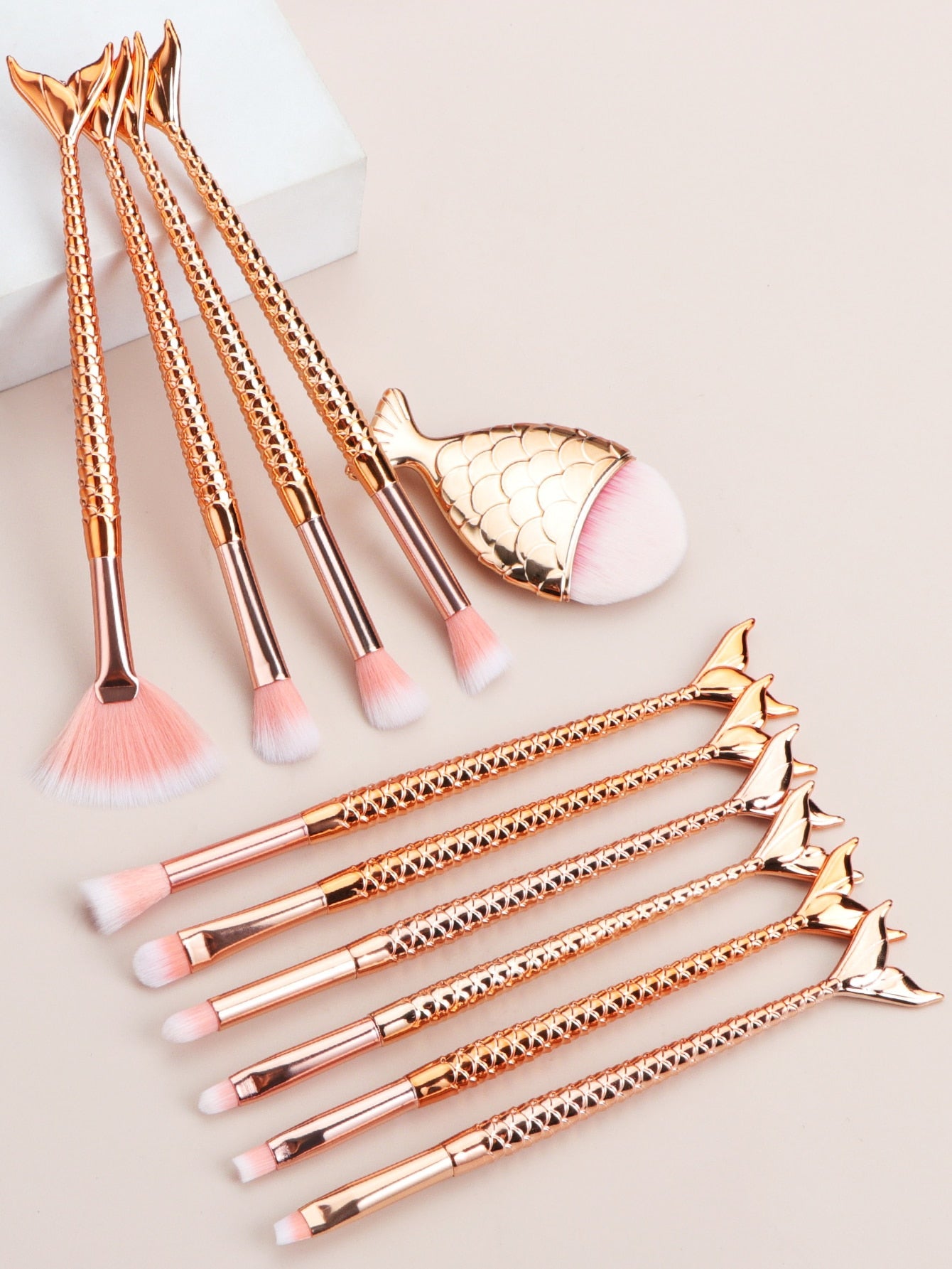 Makeup Brush Sets, 11pcs Creative Multifunctional Makeup Brush For Making Up Supply For Dresser For Cream Powder Liquid For Makeup Foundation Cream Lotion Moisturizer Gel Peel And Mud Sheets, Makeup Brush/Cosmetic Brush,Brush Set,Makeup Brush Kit,Make Up