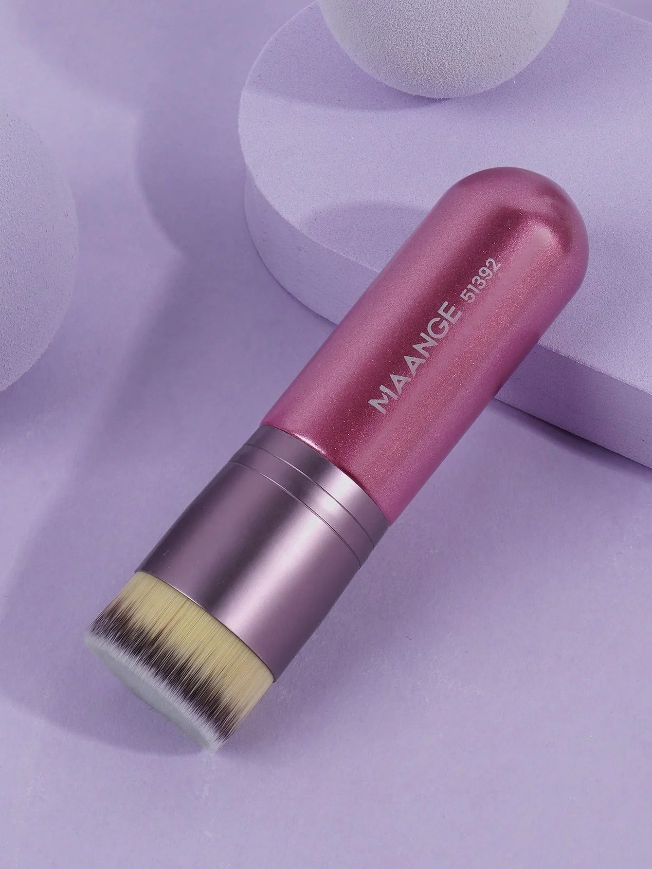 MAANGE 1pc Flat Top Foundation Brush Soft Dense Fiber Big Large Makeup Brush With Box, Makeup Beauty Tool For Gift, Travel, Easy To Carrying,Foundation Brush,Concealer Brush,Blush Brush,Contour Brush,Blush Brush,Bronzer Brush,Powder Brush,Foundation Brush