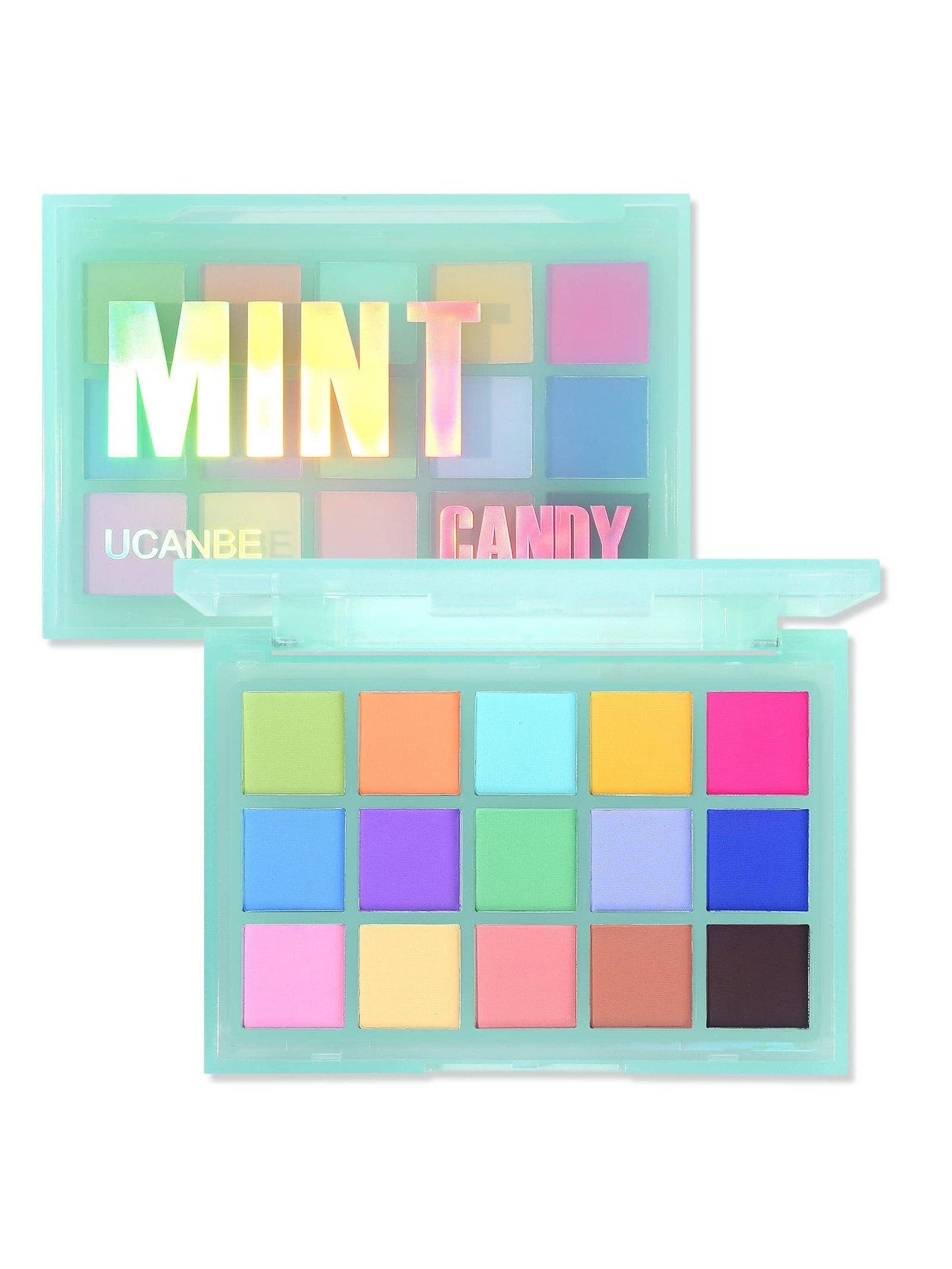 LocalUCANBE Colorful Shimmer Matte Makeup Eyeshadow Palette, 15 Shades Vibrant Pastel Eye Shadow Pallet, High Pigmented Blendable Rainbow Make Up Plattet Kit