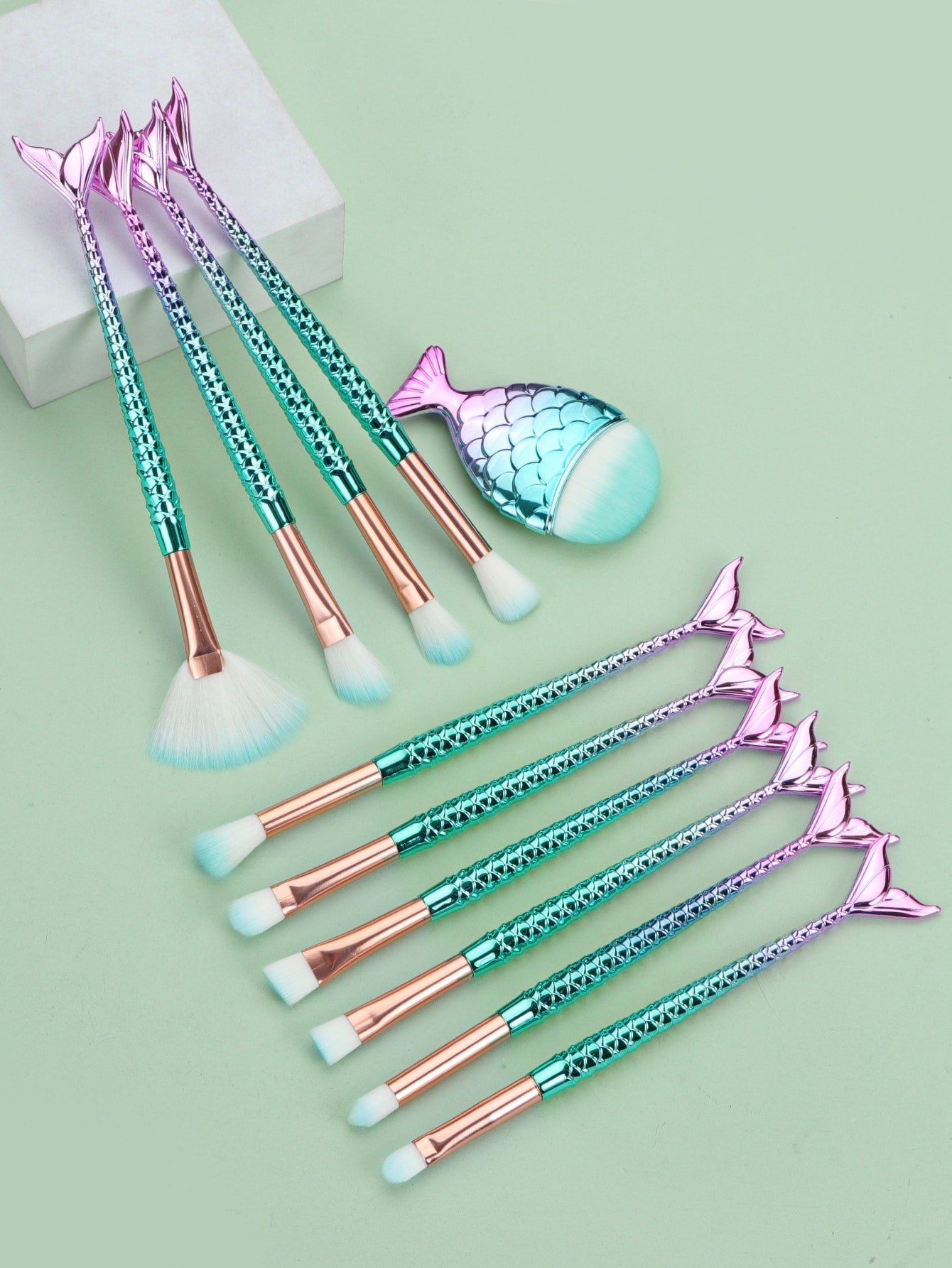Makeup Brush Sets, 11pcs Creative Multifunctional Makeup Brush For Making Up Supply For Dresser For Cream Powder Liquid For Makeup Foundation Cream Lotion Moisturizer Gel Peel And Mud Sheets, Makeup Brush/Cosmetic Brush,Brush Set,Makeup Brush Kit,Make Up