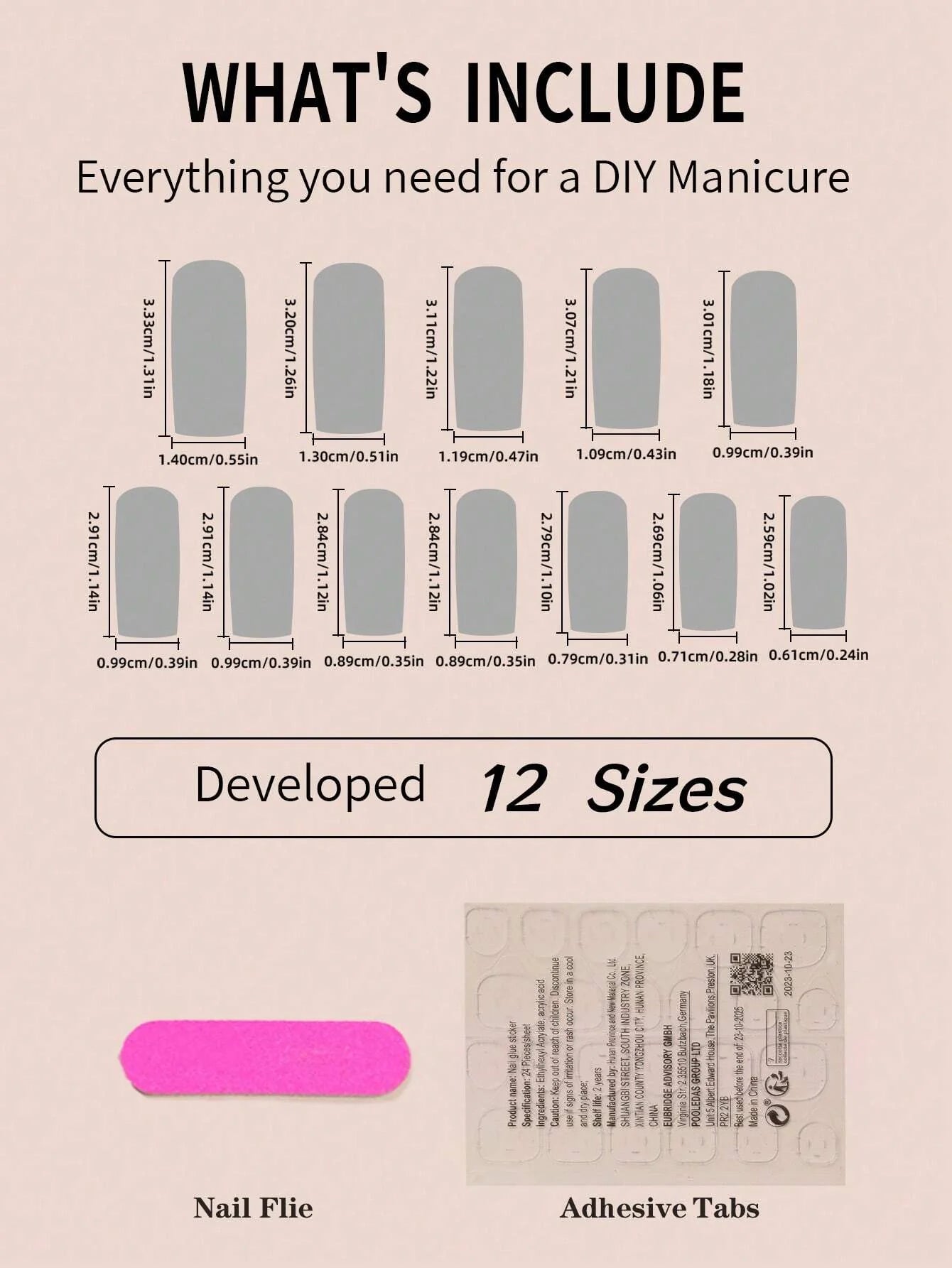 24pcs Luxury Extra Long Rectangular Nail Stickers, Decorated With 3D Golden Butterfly & Rhinestone Patterns, Champagne Warm Tones, Full Coverage, Suitable For Women, Girls, Parties, Dancing, Easy To Apply And Remove