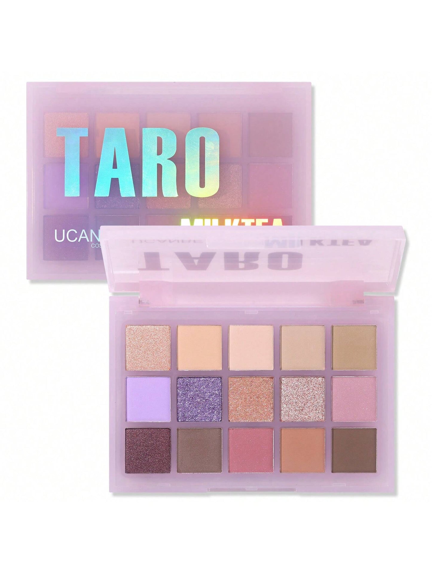 LocalUCANBE Colorful Shimmer Matte Makeup Eyeshadow Palette, 15 Shades Vibrant Pastel Eye Shadow Pallet, High Pigmented Blendable Rainbow Make Up Plattet Kit