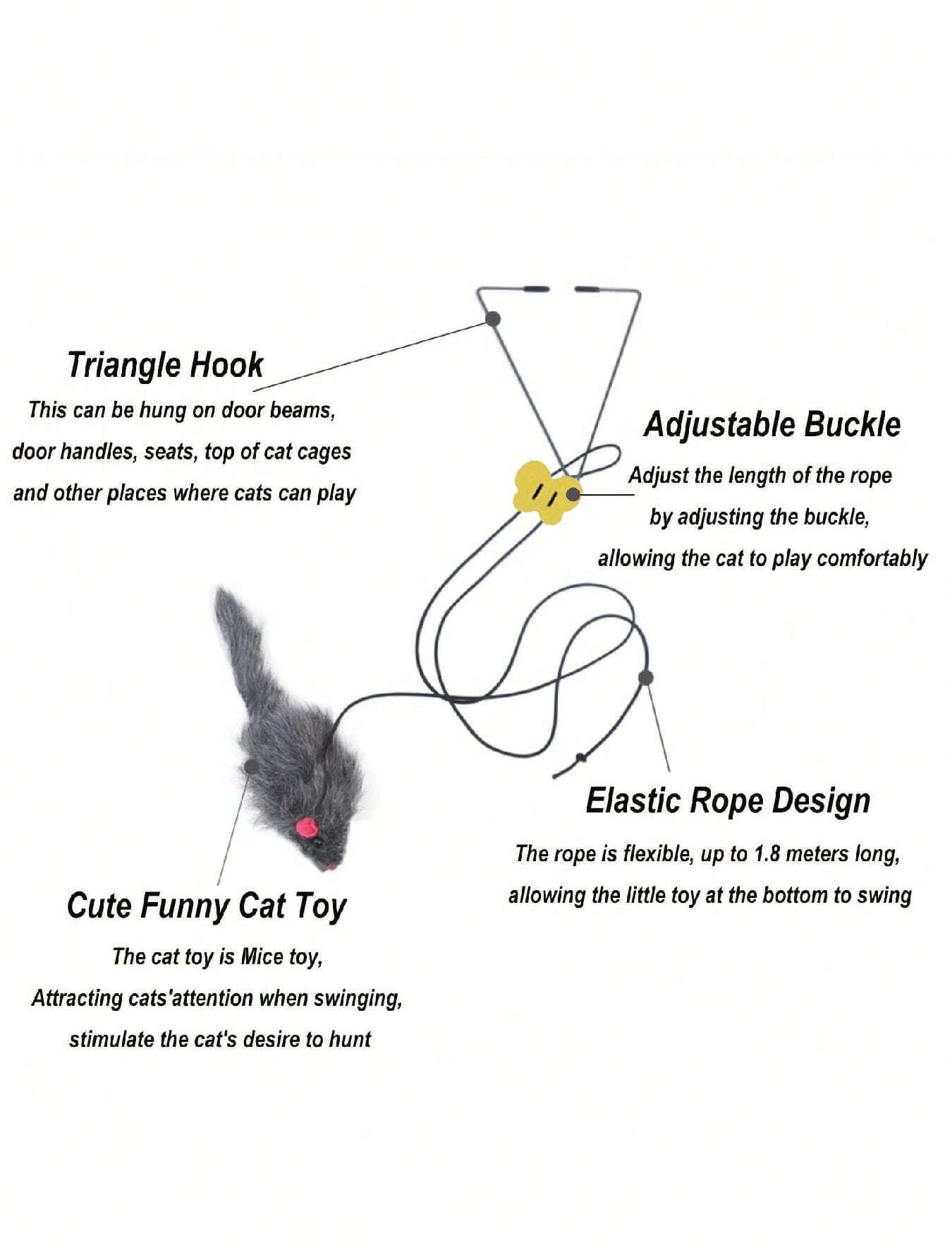 Adjustable Hanging Cat Toy