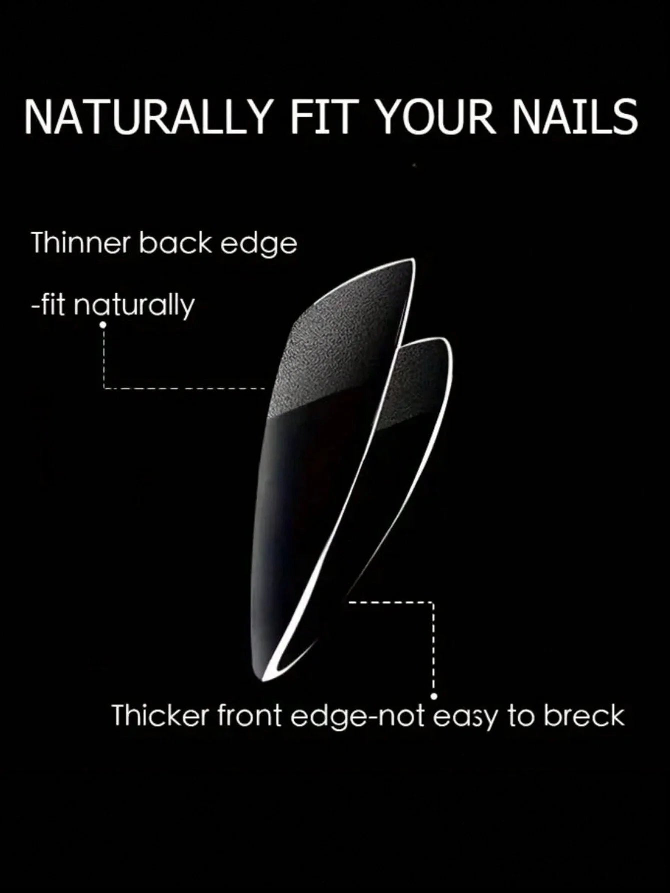 240 Pcs Diy Easy Half Matte Half Cover Almond Shaped False Nails, Multi-Angle Display Acrylic Nail Tips, Thinner Edge For Natural Fit, Thicker Front For Durability Press On Nails Nail Supplies Nails