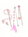 PETSIN Cat Teaser Wand Set