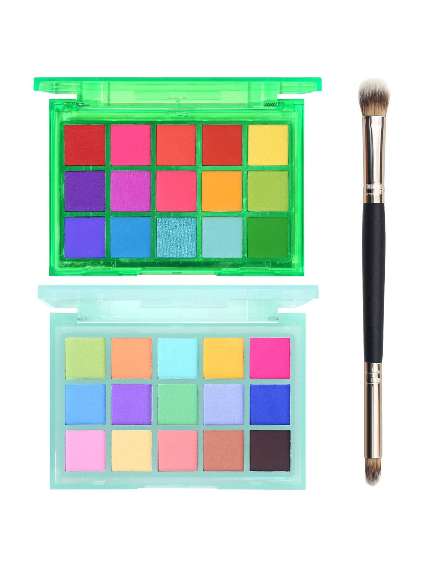 LocalUCANBE Colorful Shimmer Matte Makeup Eyeshadow Palette, 15 Shades Vibrant Pastel Eye Shadow Pallet, High Pigmented Blendable Rainbow Make Up Plattet Kit