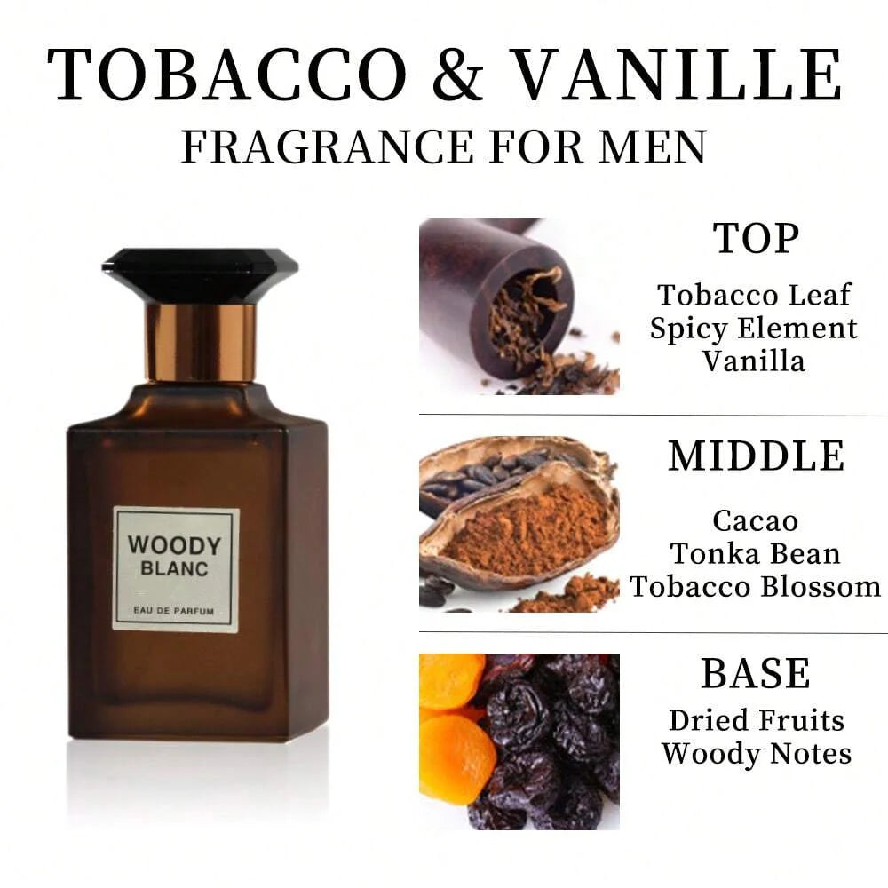 Local3.4fl.Oz Men's Eau De Toilette Spray - A Amber Spicy Fragrance For Men- With Tobacco Leaf, Spicy Element And Vanilla - Medium Intensity Perfume