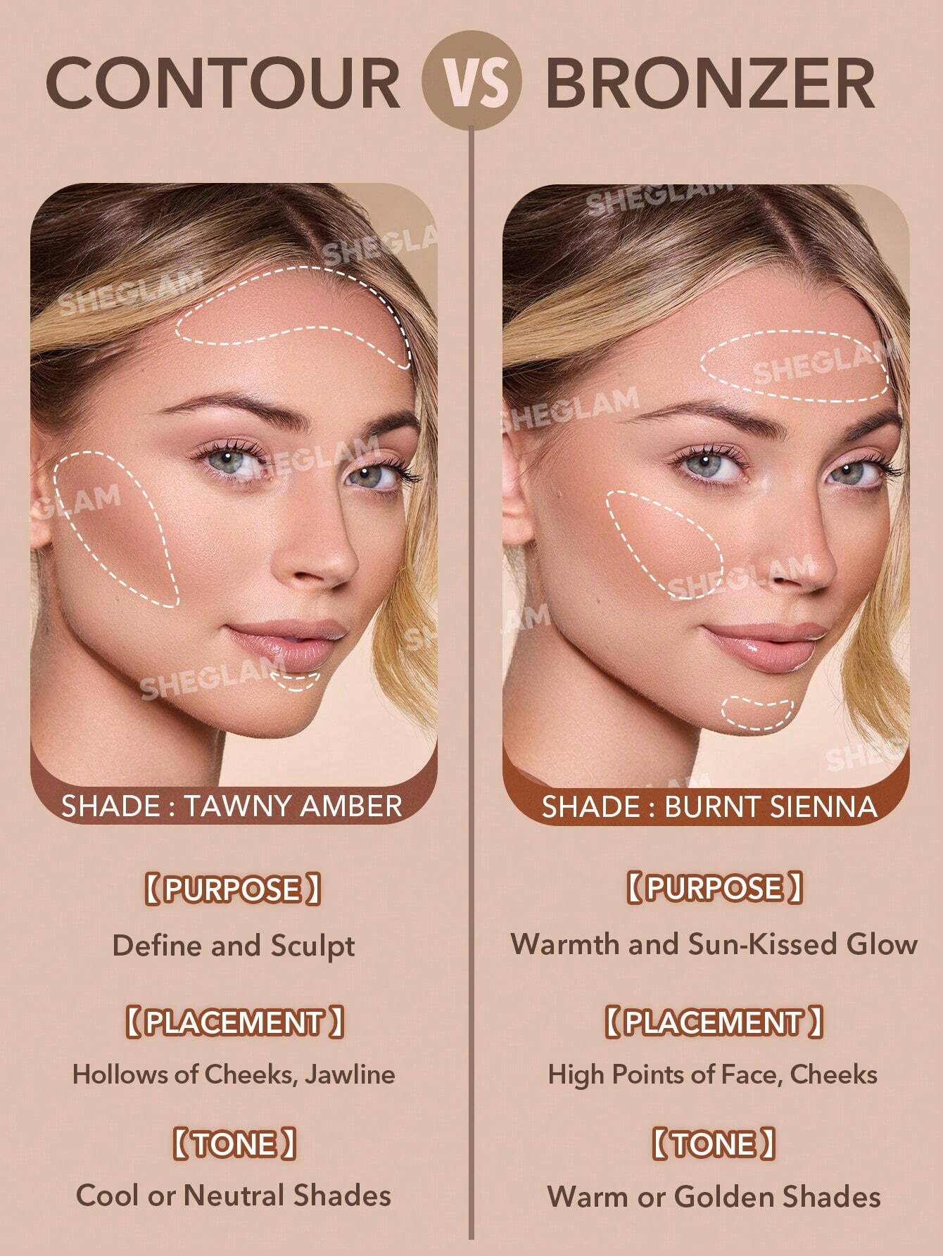 SHEGLAM Sun Beam Matte Liquid Bronzer-Terracotta Gel Cream Contour Non-Greasy Long Lasting Highly Pigmented Natural Contour Contouring Weightless Bronzer Brown Contour & Bronzer Brand Beauty Makeup Face Paint Cosmetic For Women Girls Perfect For Winter Id
