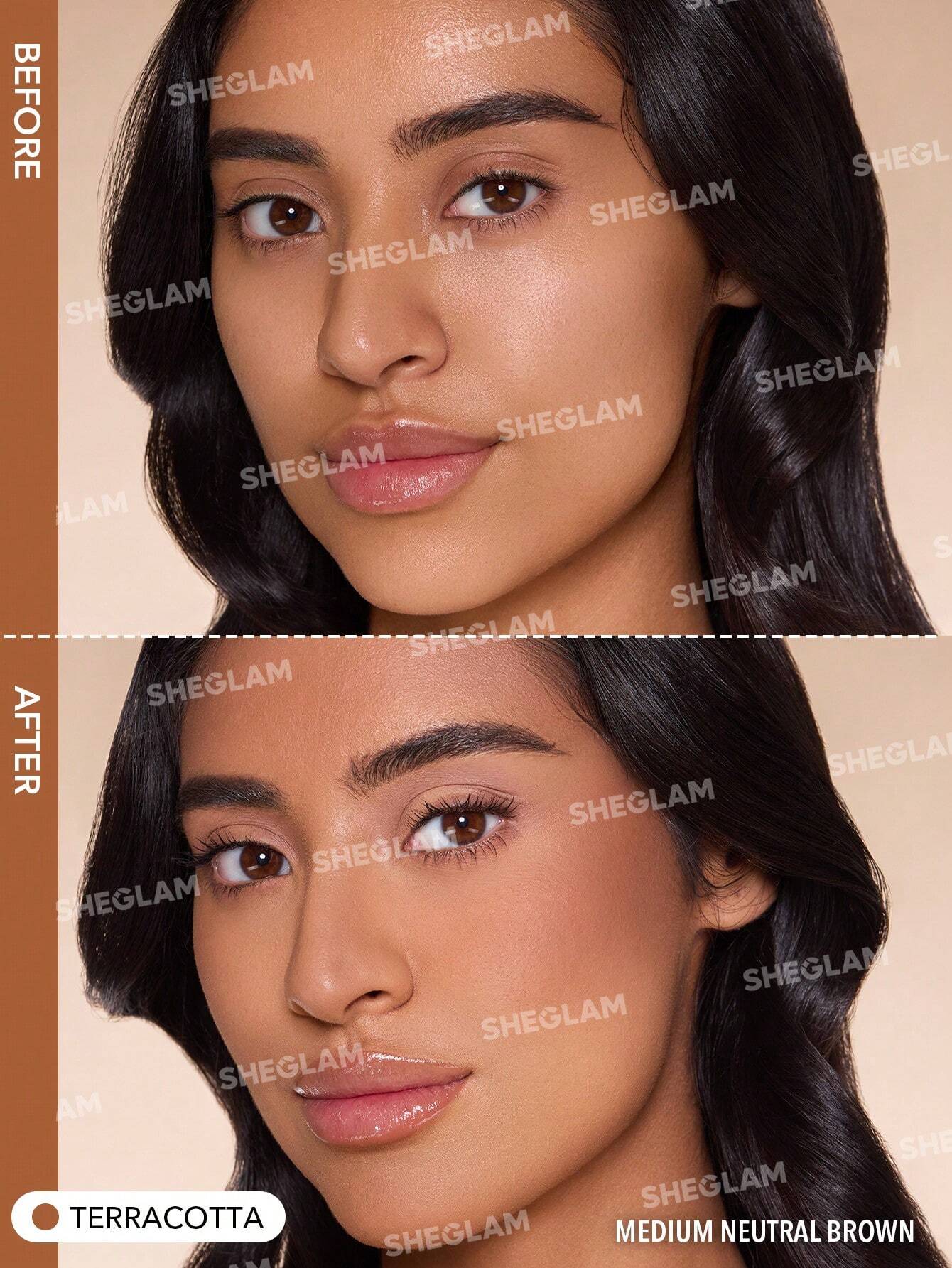 SHEGLAM Sun Beam Matte Liquid Bronzer-Terracotta Gel Cream Contour Non-Greasy Long Lasting Highly Pigmented Natural Contour Contouring Weightless Bronzer Brown Contour & Bronzer Brand Beauty Makeup Face Paint Cosmetic For Women Girls Perfect For Winter Id