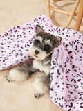 PETSIN Purple Paw Print Blanket