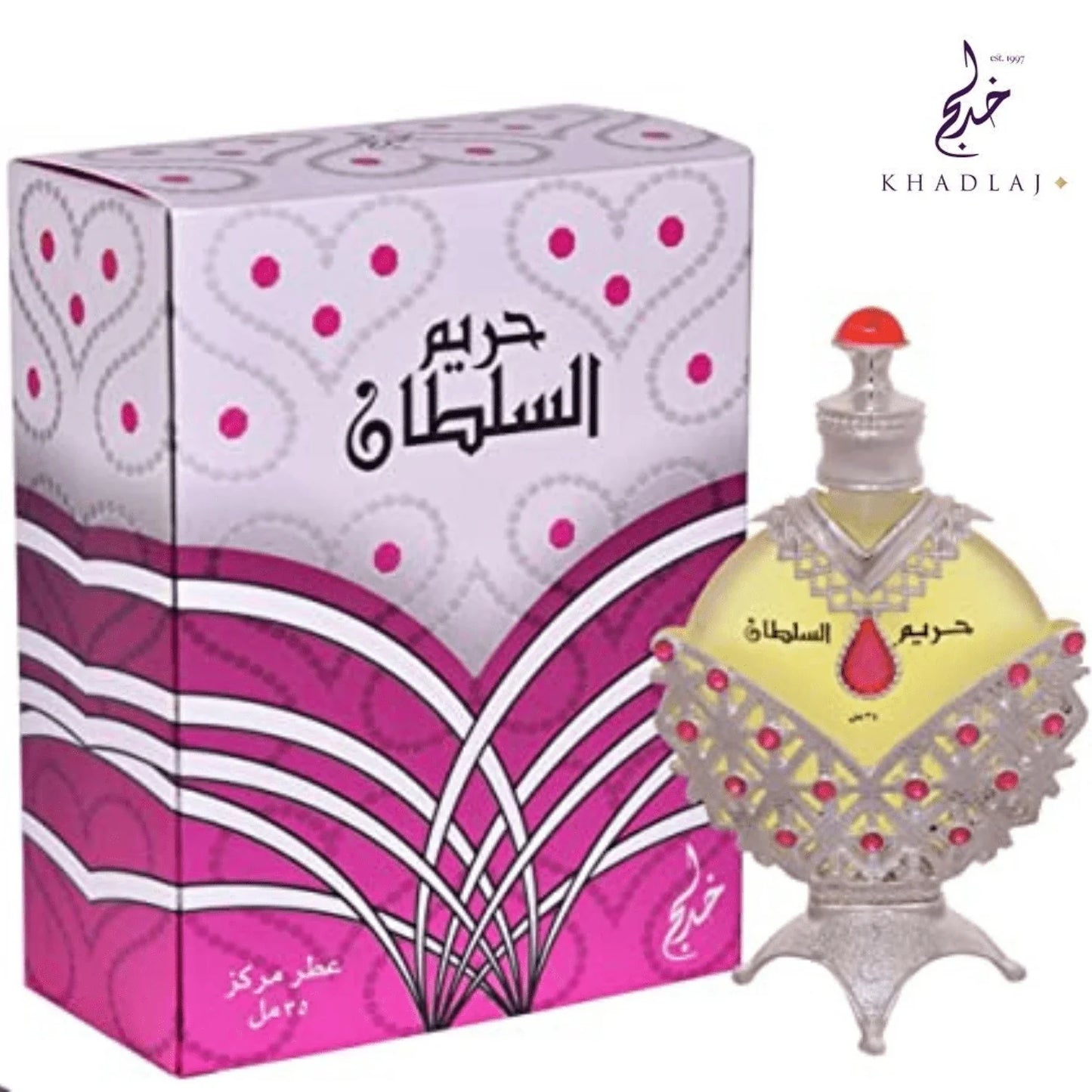 LocalKhadlaj Perfumes Hareem Al Sultan Silver Concentrated Perfume Oil 1.18 Ounce (Unisex)
