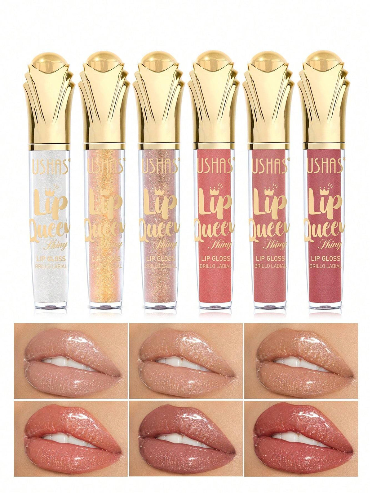 Ushas Glitter Liquid Lipstick Set