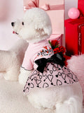 PETSIN Valentine’s Dog Dress Pink