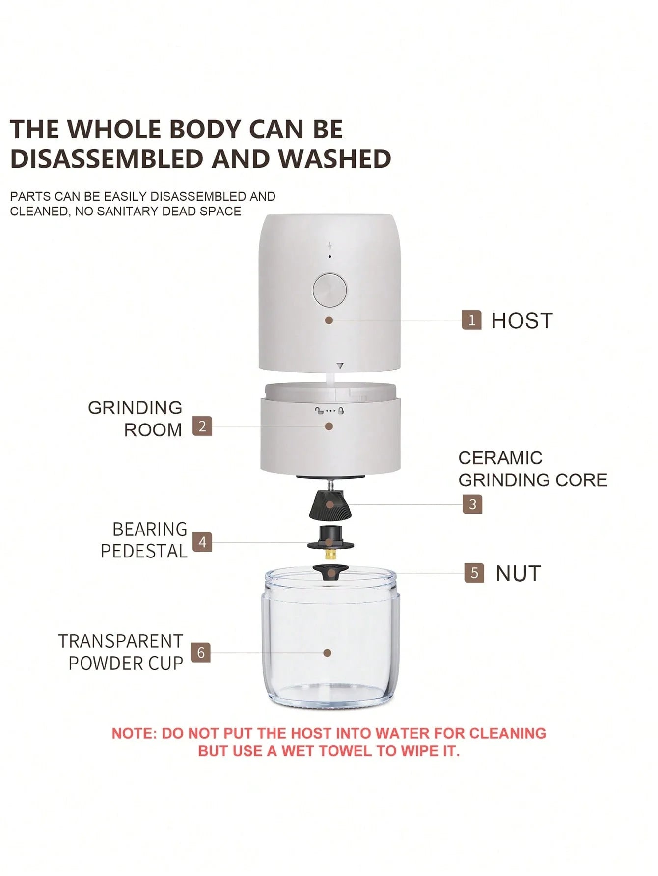 CLITON Electric Burr Coffee Grinder