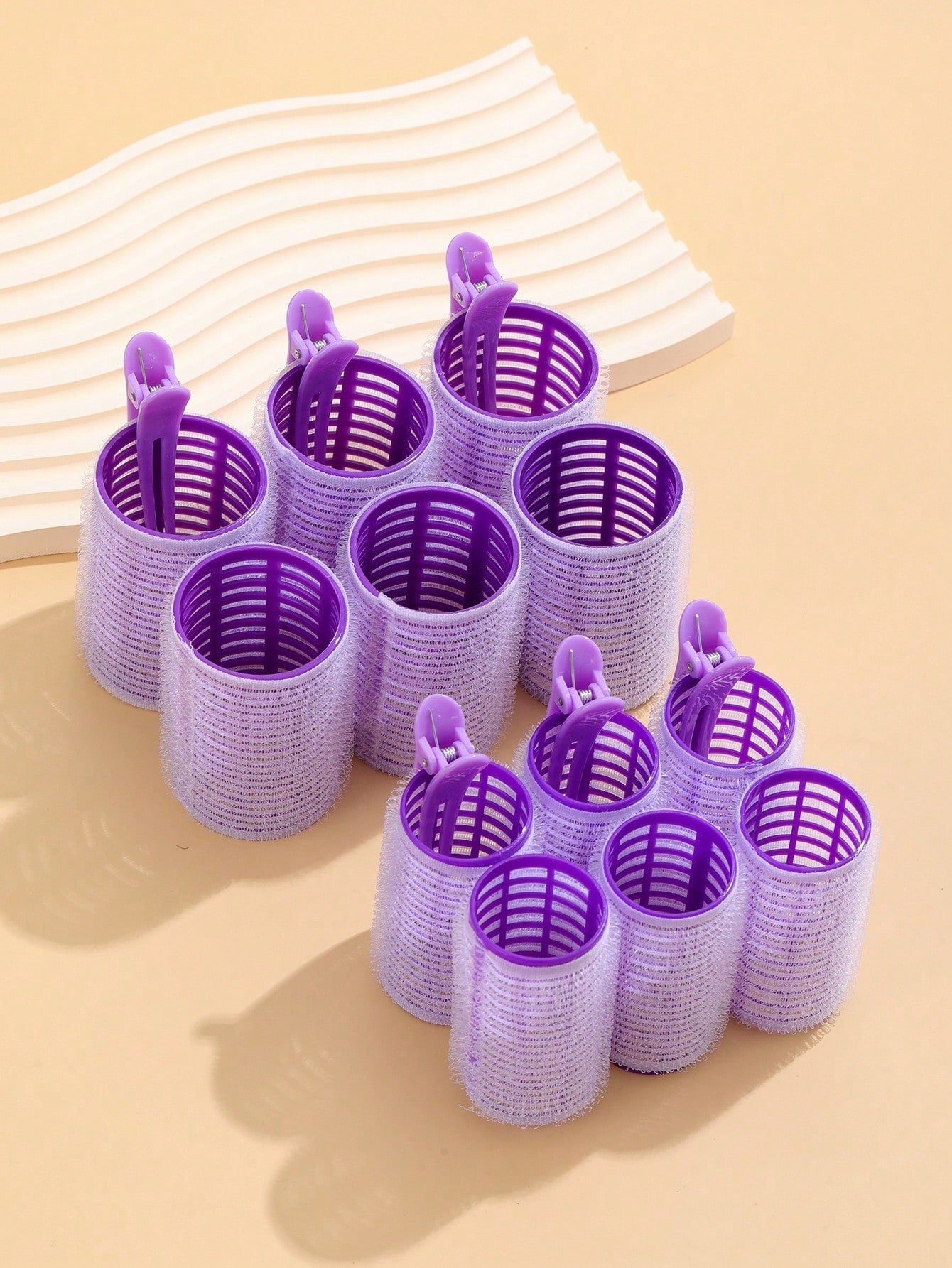 18pcs/Set Large Size Hair Rollers With Clips, Self-Gripping Curler Suitable For Long/Medium/Short Hair And Bangs, DIY Hair Curling Tool (Includes 12pcs Large Roller Tubes + 6pcs Clips),Back To School,Travel Holiday Essentials,Hair Accessories For Women,Ha