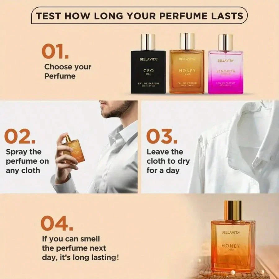 LocalBella Vita Luxury White Oud Unisex Eau De Toilette With Orange, Fressia And Tobacco Woody, Suitable For Valentine's Day, Birthdays, Gift Giving, Dates, And Other Occasions