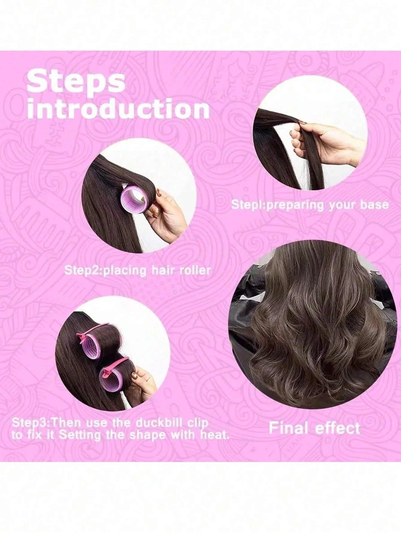 18pcs/Set Large Size Hair Rollers With Clips, Self-Gripping Curler Suitable For Long/Medium/Short Hair And Bangs, DIY Hair Curling Tool (Includes 12pcs Large Roller Tubes + 6pcs Clips),Back To School,Travel Holiday Essentials,Hair Accessories For Women,Ha
