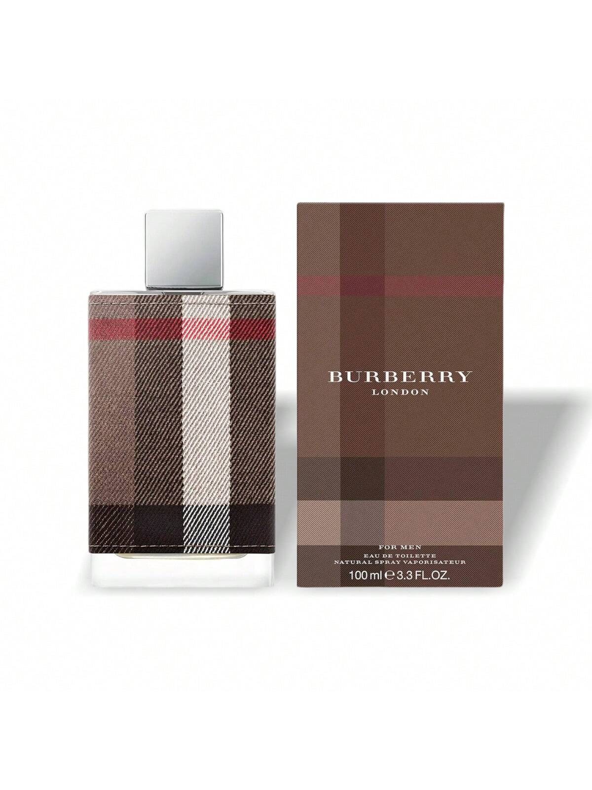 LocalBurberry London Eau De Toilette Spray For Men EDT Perfume Perfumes 1.7oz/50ml 3.3oz/100ml Amber Spicy Tobacco Scent Bergamot Lavender Leather Cologne Cinnamon Port Wine Woody Scent Opoponax Oakmoss Masculine Scent Long-Lasting Classic Elegant Timeles
