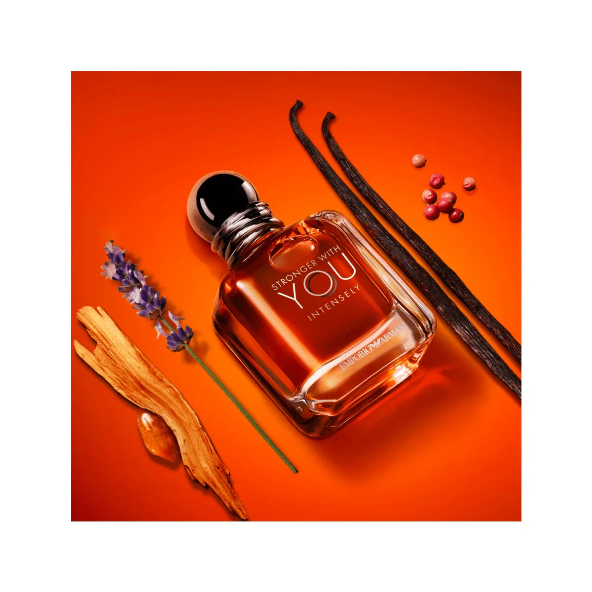 LocalGiorgio Armani Stronger With You Intensely Eau De Parfum Spray For Men EDP Intense Perfume Perfumes 1.7oz/50ml 3.4oz/100ml Long-Lasting Elegant Luxurious Timeless Classic Refined Boyfriend Husband Father Brother Birthday Graduation Party Travel Campi