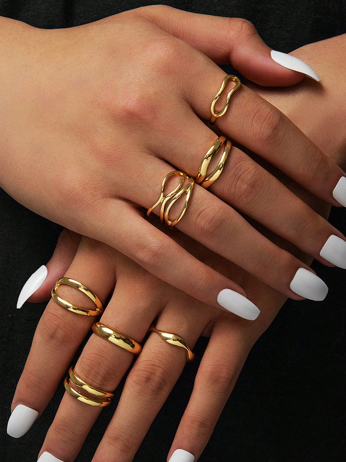 Boho Heart Knuckle Ring Set