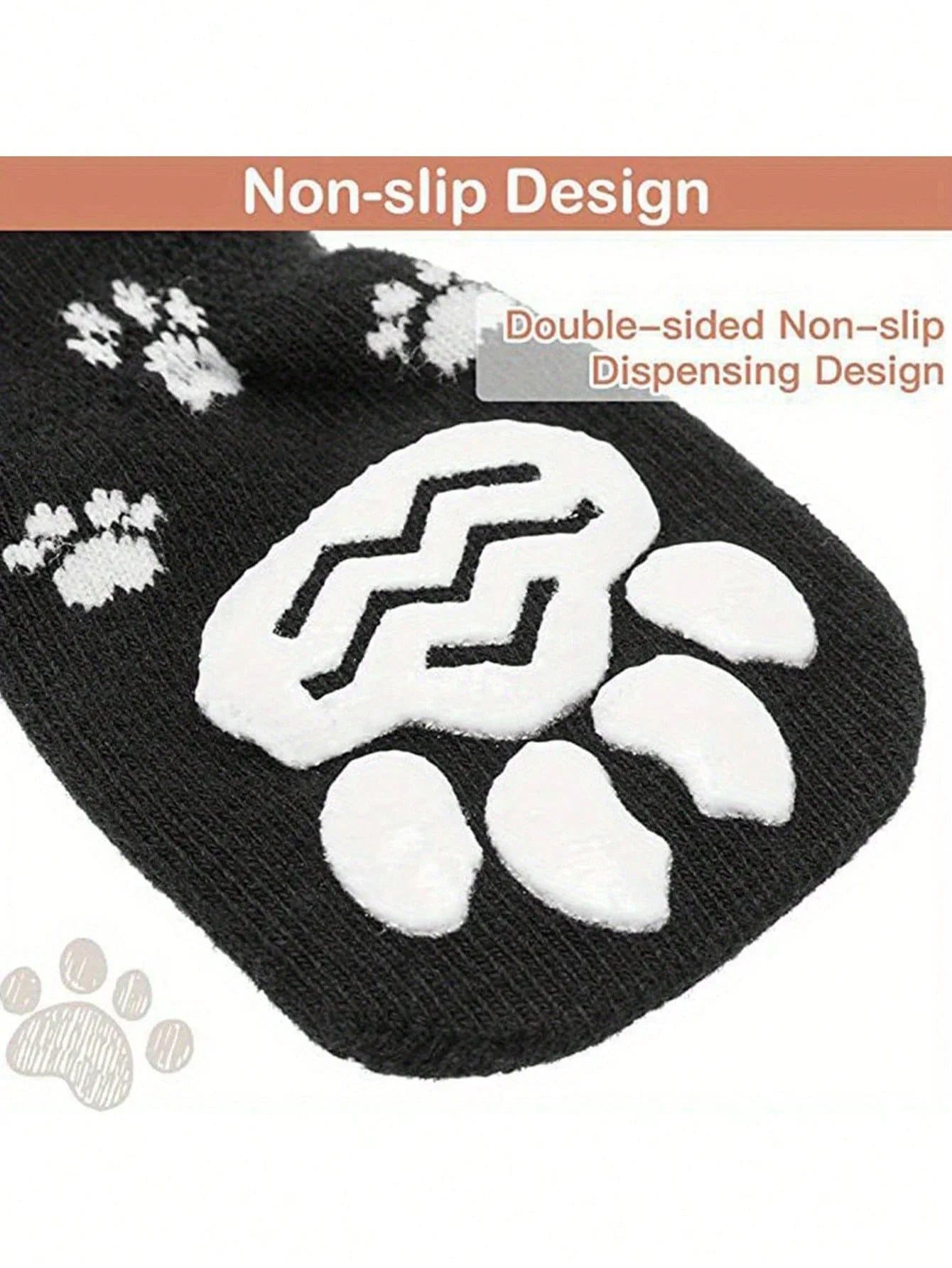 Anti-Slip Dog Paw Socks