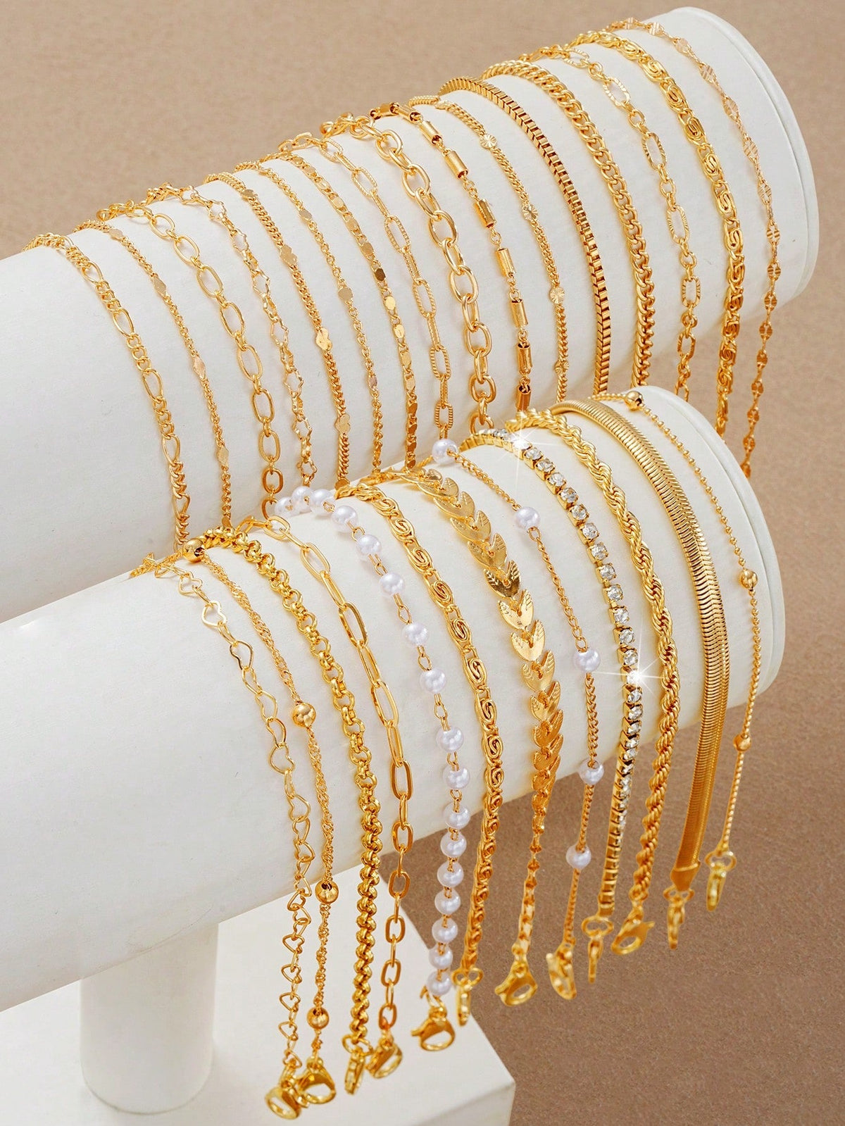 Layered Heart Bracelet Gift Set