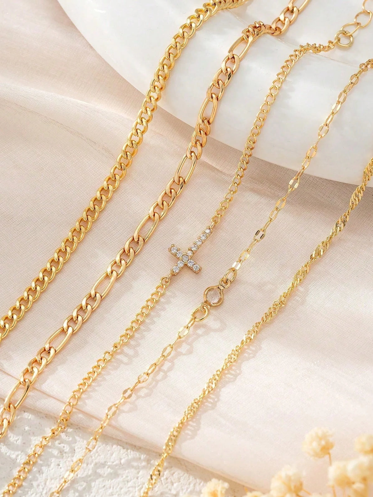 Cubic Zirconia Cross Bracelet