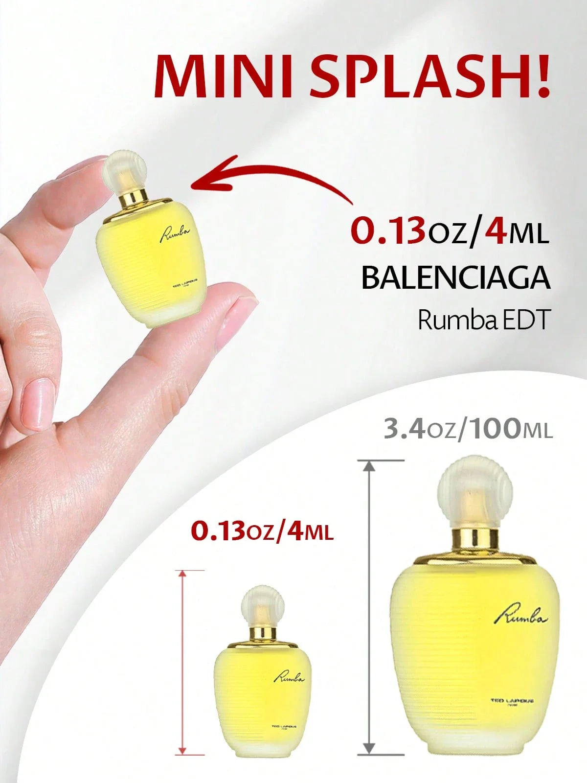 LocalBalenciaga Rumba Eau De Toilette Spray For Women EDT Perfume Perfumes Travel Essentials 0.13oz/4ml Long-Lasting Fashion Luxurious Girlfriend Wife Mother Friend Birthday Graduation Party Travel Camping Outdoors School Campus Trip Festivals Anniversary