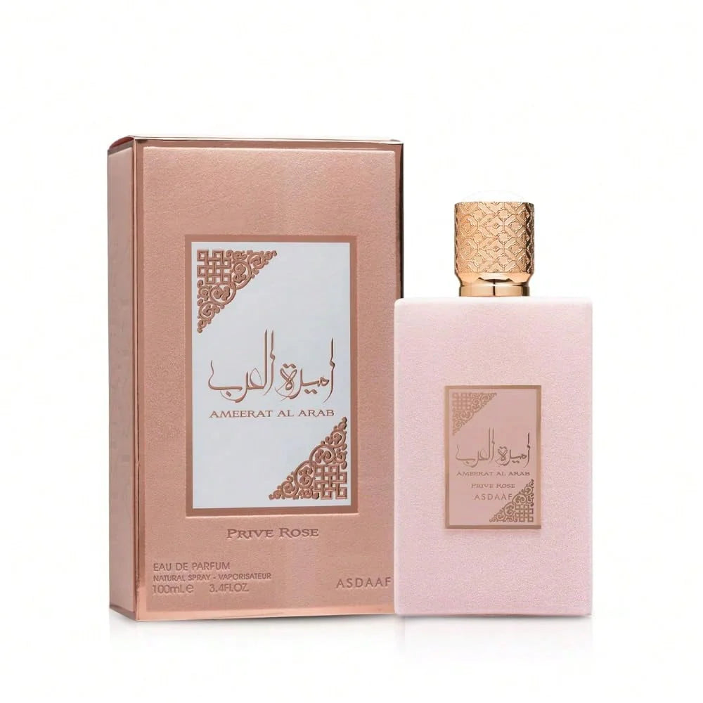 LocalLattafa Asdaaf Ameerat Al Arab Prive Rose Eau De Parfum For Women – 3.4 Oz | Floral Fruity Fragrance With Strawberry, Rose & Sandalwood | Long-Lasting Scent