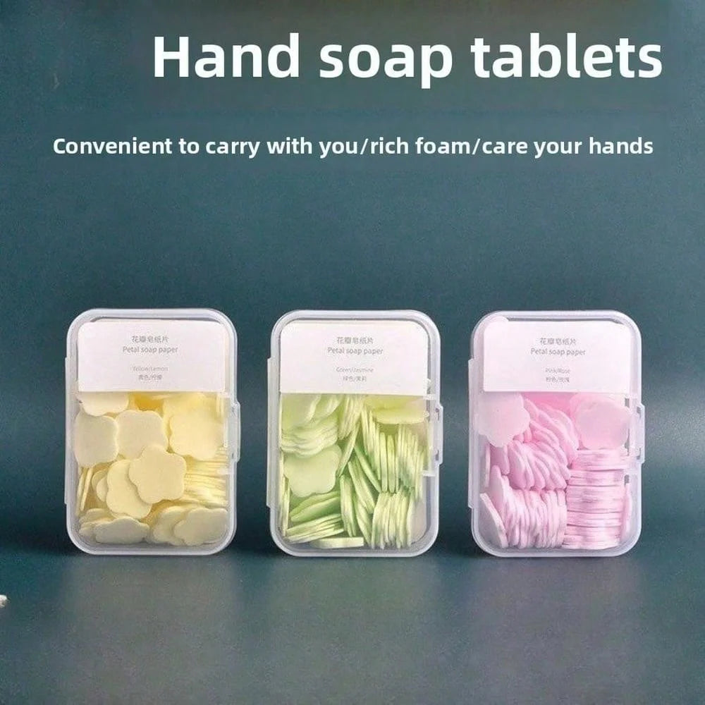 LocalThere Are 4 Different Fragrances Of Portable, Disposable Flower-Shaped Hand Sanitizer Wipes That Can Dissolve Hand Soap, Suitable For Both Children And Adults, And Can Be Used In Outdoor, Travel, And Camping Scenarios, Totaling 1 Box (About 100 Wipes