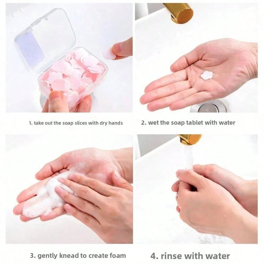 LocalThere Are 4 Different Fragrances Of Portable, Disposable Flower-Shaped Hand Sanitizer Wipes That Can Dissolve Hand Soap, Suitable For Both Children And Adults, And Can Be Used In Outdoor, Travel, And Camping Scenarios, Totaling 1 Box (About 100 Wipes