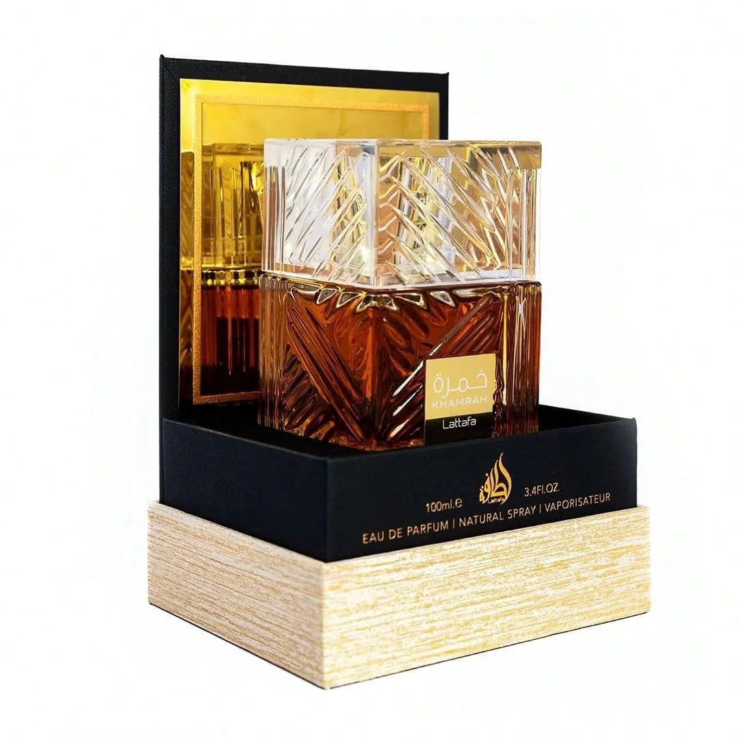 LocalLattafa Khamrah Eau De Parfum For Unisex – 3.4 Oz | Warm Spicy Cinnamon, Dates & Vanilla With Amberwood, Long Lasting Evening Fragrance