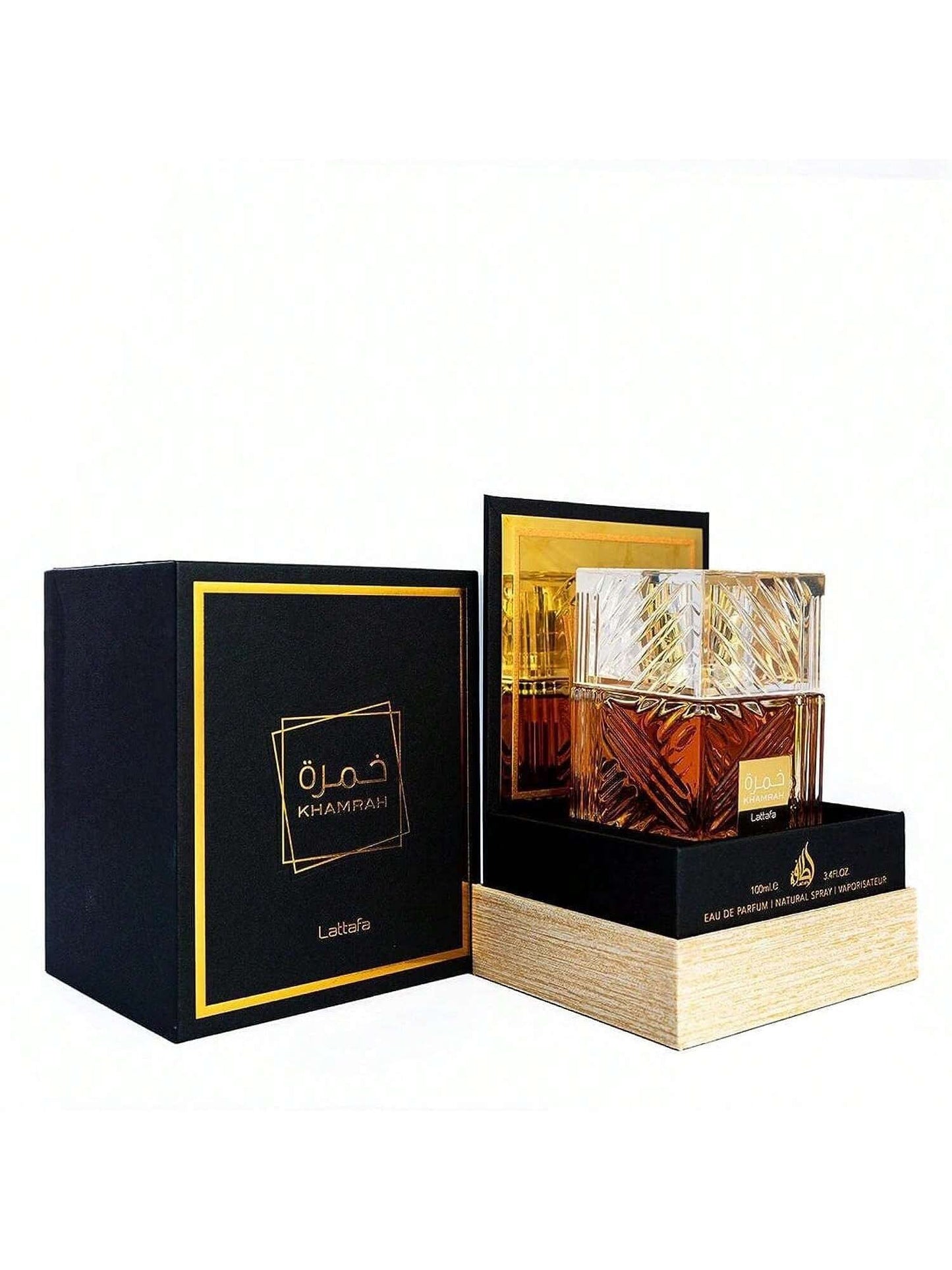 LocalLattafa Khamrah Eau De Parfum For Unisex – 3.4 Oz | Warm Spicy Cinnamon, Dates & Vanilla With Amberwood, Long Lasting Evening Fragrance