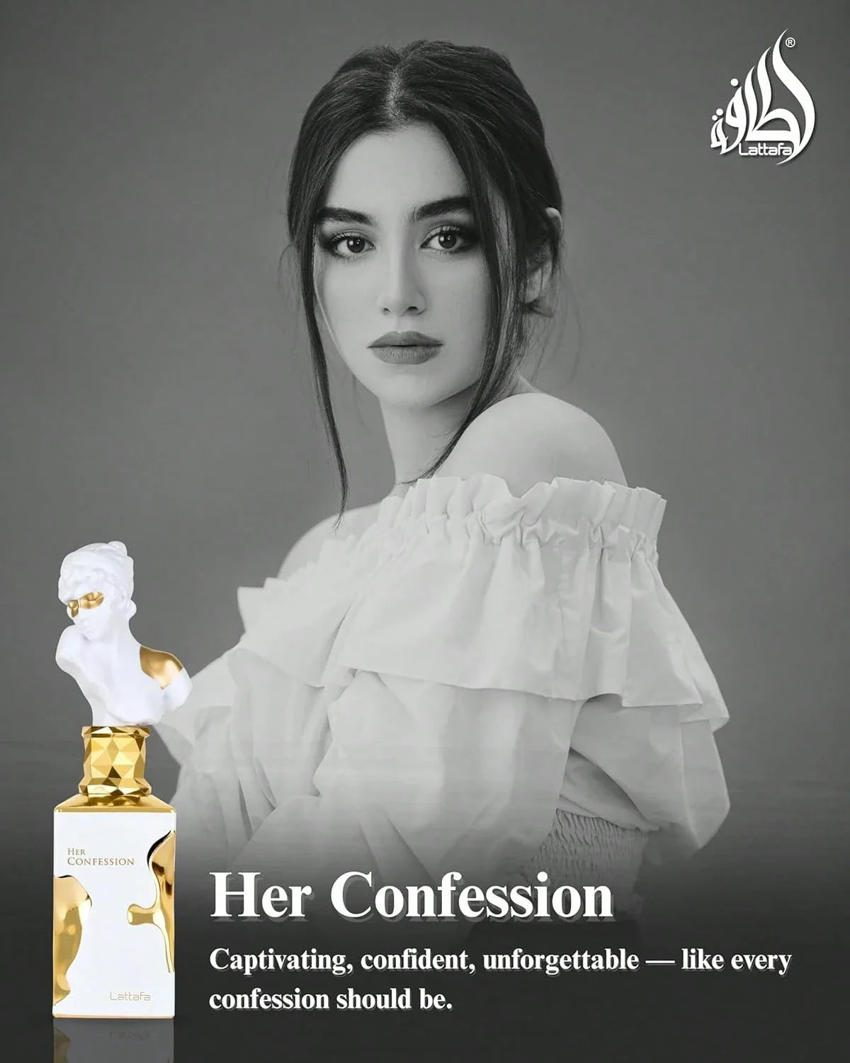 LocalLattafa Her Confession Eau De Parfum For Women – 3.4 Oz / 100 Ml | Vanilla Floral Amber Musk Scent, Long Lasting, Elegant & Alluring Fragrance For Any Occasion