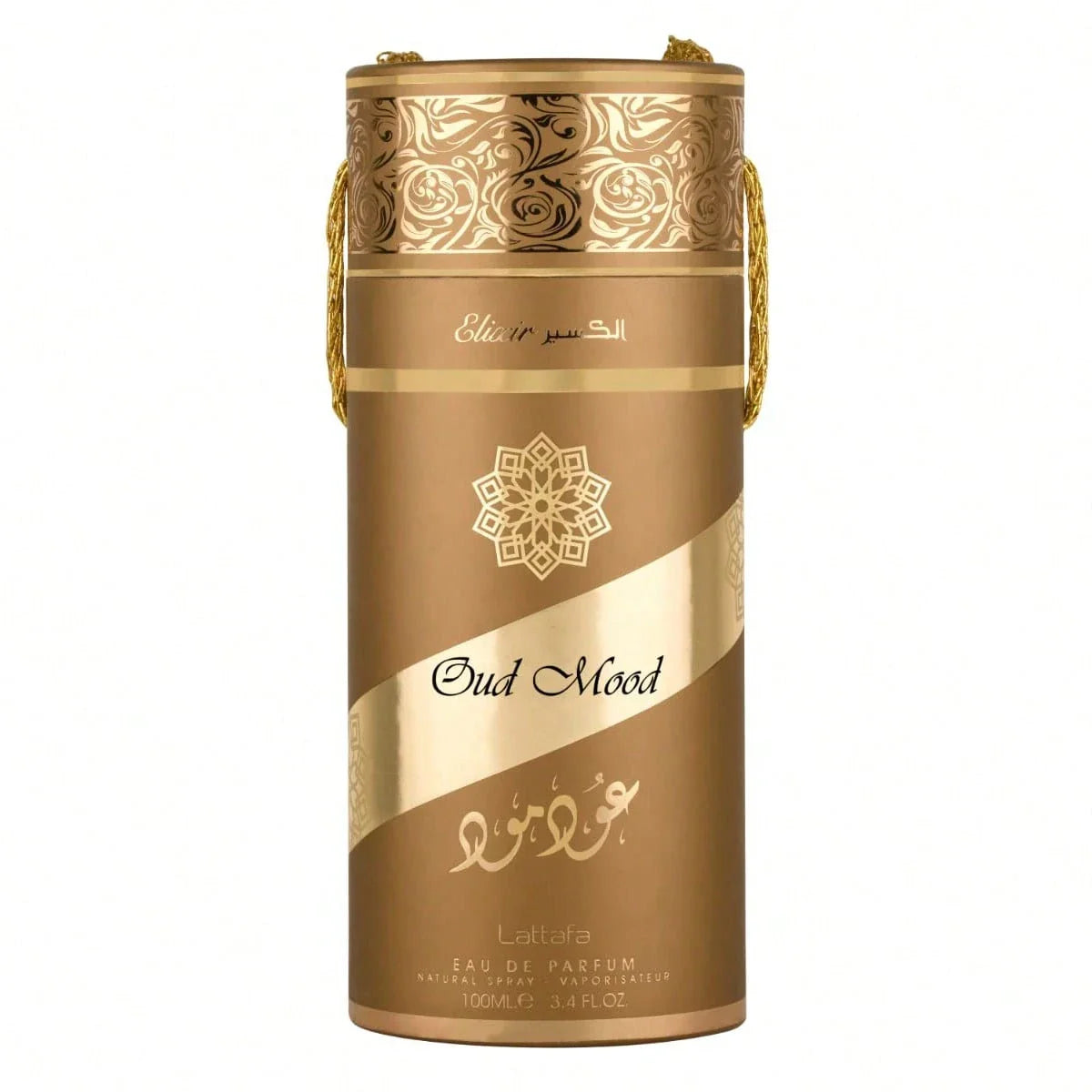 LocalLattafa Oud Mood Elixir Eau De Parfum 3.4 Oz / 100 Ml | Long-Lasting Oriental Woody Unisex Perfume | Saffron, Amber, Vanilla & Sandalwood Fragrance