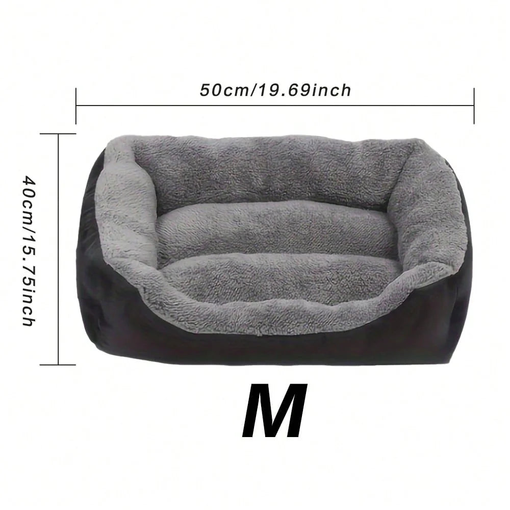 Thick Plush Rectangular Pet Bed
