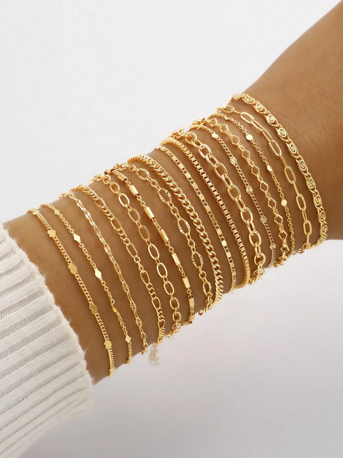 Layered Heart Bracelet Gift Set