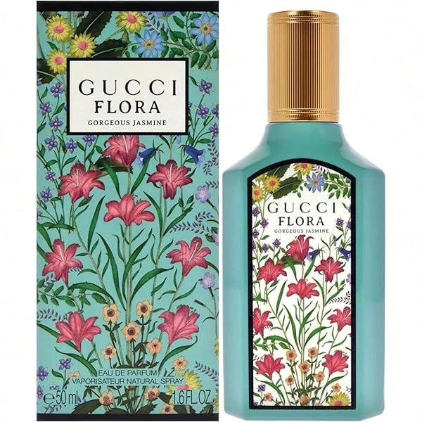 LocalGucci Flora Gorgeous Jasmine Eau De Parfum Spray For Women EDP Perfume Perfumes 1oz/30ml 1.6oz/50ml 3.3oz/100ml Long-Lasting Flower Sweet Girlfriend Wife Mother Friend Birthday Graduation Party Travel Camping Outdoors School Campus Trip Festivals Ann