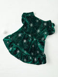 PETSIN Velvet Snowflake Pet Dress