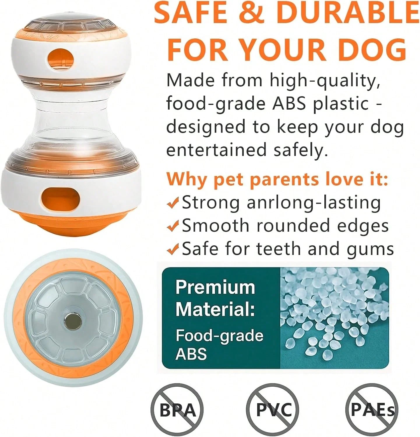 Interactive Dog Treat Dispenser Toy