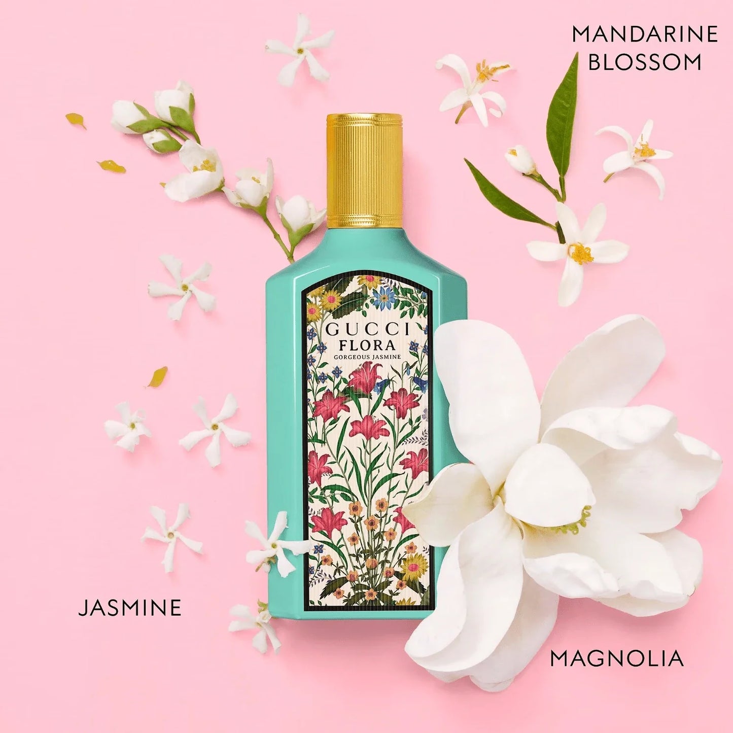 LocalGucci Flora Gorgeous Jasmine Eau De Parfum Spray For Women EDP Perfume Perfumes 1oz/30ml 1.6oz/50ml 3.3oz/100ml Long-Lasting Flower Sweet Girlfriend Wife Mother Friend Birthday Graduation Party Travel Camping Outdoors School Campus Trip Festivals Ann