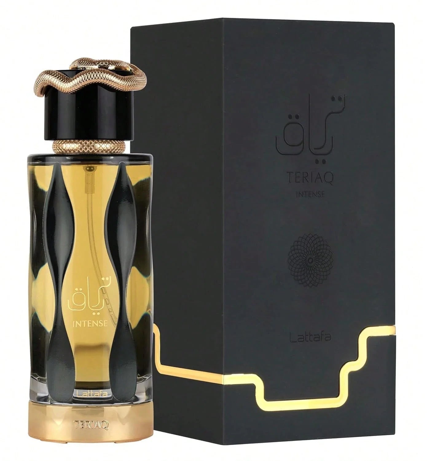 LocalLattafa Teriaq Intense Eau De Parfum For Unisex – 3.4 Fl. Oz | Warm Spicy Amber Sweet Scent, Bold Long-Lasting Fragrance