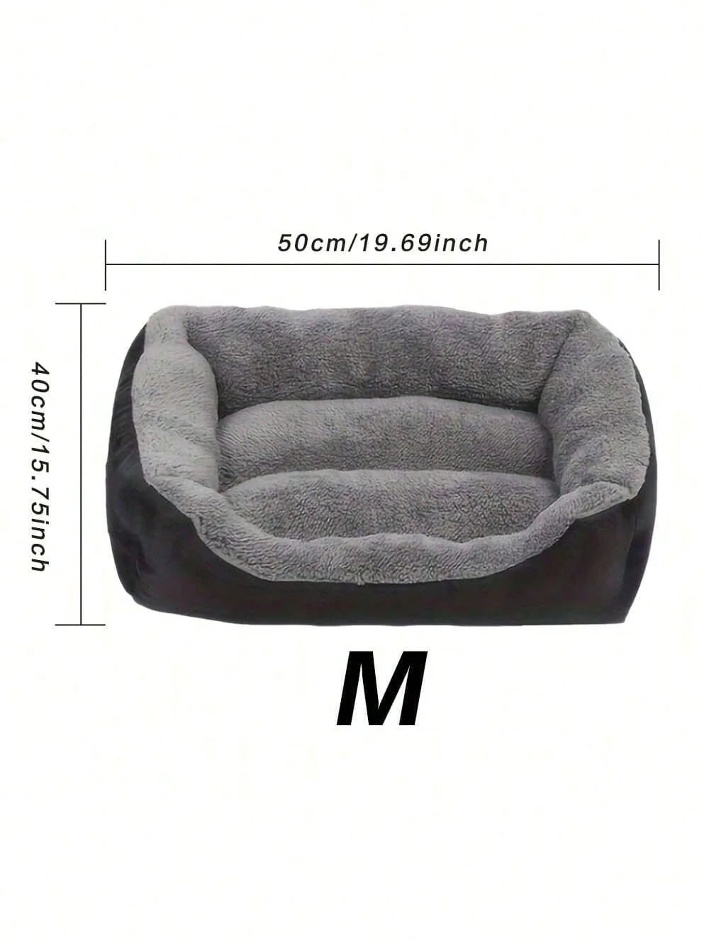 Thick Plush Rectangular Pet Bed